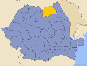 Lage des Bezirks Suceava in Rum�nien